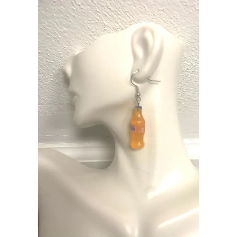 Orange Soda Bottles Earrings